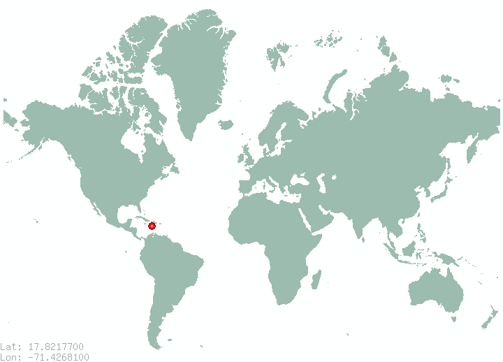 Los Tres Charcos in world map